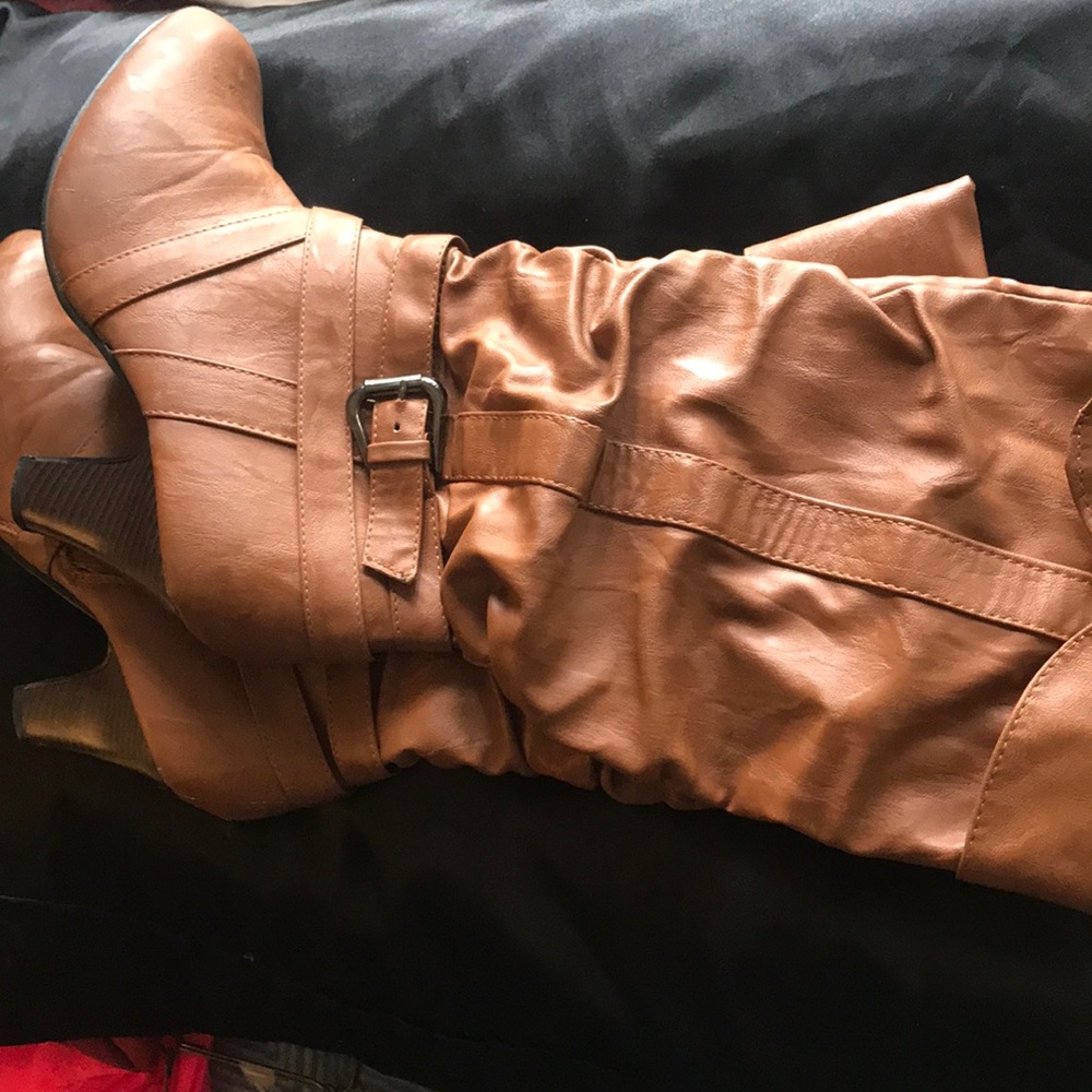 Tan boots